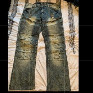 Men moto jeans size 36
